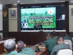 Aspers Kasdam XIV/Hasanuddin Ikuti Sosialisasi Perubahan Suku Bunga KPR TWP AD Secara Virtual