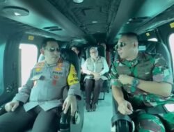 Menko PMK, Kapolri-Panglima TNI Naik Heli Pantau Arus Mudik di Pelabuhan Merak
