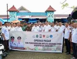 Kapolres Takalar Hadiri Gerakan Pangan Murah Serentak di Pasar Lengkese