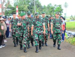 Pangdam XIV/Hsn Bersama Forkopimda Sulsel Ikuti Panen Raya Padi Serentak di 14 Provinsi Secara Vitual