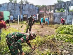 Babinsa Koramil 1409-06/Bajeng Gelar Karya Bakti Bersama dengan Aparatur Desa dan Masyarakat di Wilayah Binaan