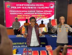 Polisi Gagalkan Peredaran 24 Kg Sabu di Palu, 3 Pelaku Ditangkap