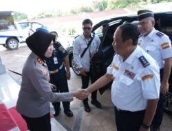 Kapolres Pelabuhan Makassar Hadiri Kunker Wamenhub RI di Pelabuhan Makassar