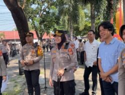 Kapolres Pelabuhan Makassar Pantau Ketat Latihan Dalmas, Pleton Kerangka Diuji Kedisiplinan