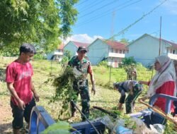 TNI Bersinergi dengan Pemerintah dan Masyarakat laksanakan Kegiatan Kerja Bakti