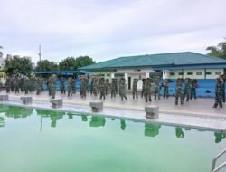 Personel Kodim 1409/Gowa Laksanakan Renang Militer