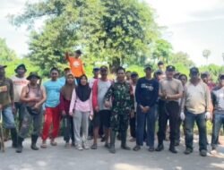 Babinsa Desa Tanrara Laksanakan Karya Bakti bersama Pemerintah Desa dan Warga