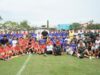 Kodim 1409/Gowa Mengikuti Pertandingan Sepak Bola Persahabatan