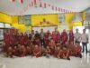 Police Go to School! Satlantas Pelabuhan Makassar Edukasi Pelajar soal Helm & Tertib Lalu Lintas
