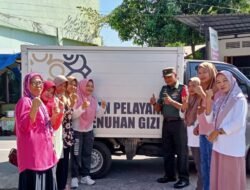 Sinergi Babinsa 06 Bajeng dan Badan Gizi Nasional Dampingi Pembagian Makanan Bergizi