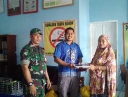 Babinsa Kelurahan Tetebatu Koramil 05/Pallangga Dampingi Pendistribusian Makanan Bergizi Gratis