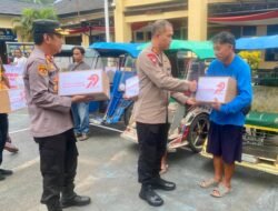 Polres Takalar Hadir untuk Masyarakat : Bansos Warnai Peringatan Hari Bhayangkara ke-79