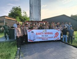 HUT BHAYANGKARA ke-79,TNI-Polri Bersihkan TMP Romanglompoa