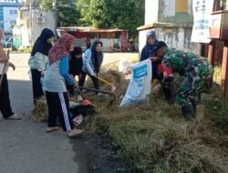 Jalin Kerja Sama yang Baik,TNI,Pemerintah dan Masyarakat dalam Melaksanakan Kegiatan Kerja Bakti