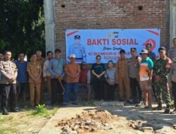 HUT Bhayangkara ke-79,TNI-Polri dan Pemerintah Desa laksanakan Kerja Bakti