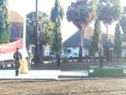 Personel Kodim 1409/Gowa Laksanakan Upacara Bendera, Teguhkan Semangat Nasionalisme