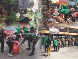 Semangat Gotong Royong Kodim 1409/Gowa dan Warga Gelar Karya Bhakti di Pasar Minasaupa Sambut HUT RI ke-80