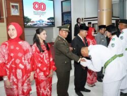 Dandim 1409/Gowa Hadiri Pengukuhan Pasukan Pengibar Bendera Pusaka Tingkat Kabupaten Gowa Tahun 2025