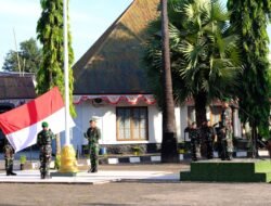 Kodim 1409/Gowa Laksanakan Upacara Bendera Rutin