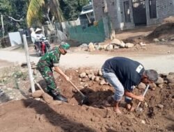 Babinsa Koramil 1409-06/Bajeng dan Warga Bersinergi, Ciptakan Lingkungan Bersih dan Bebas Banjir