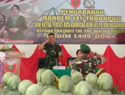 Kunjungan Kerja Danrem 141/Tp ke Kodim 1409/Gowa Perkuat Sinergi TNI dan Forkopimda