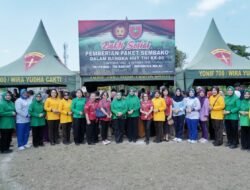 Sambut HUT ke-80 TNI, Kodam XIV/Hsn Gelar Bakti Sosial Pembagian Paket Sembako