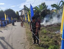 Sinergi TNI dan Rakyat: Babinsa Tinggimae Pimpin Kerja Bakti Bersihkan Saluran Air Vital