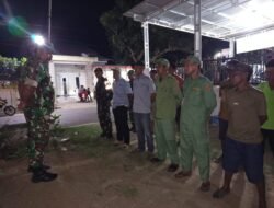 Koramil Bontonompo Bersama Aparat Desa Gelar Patroli Malam Jaga Ketertiban