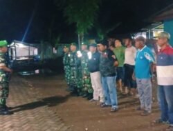 TNI dan Komduk Kab. Gowa Kuatkan Keamanan Malam Hari Melalui Patroli Gabungan di Bontonompo Selatan