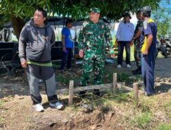Dandim 1409/Gowa Tinjau Pembangunan Pondasi Koperasi KDKMP di Dusun Buka’, Desa Bone, Kecamatan Bajeng