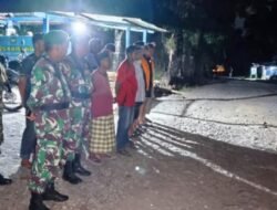 Patroli Malam di Jalan Poros Malino, TNI dan Masyarakat Gowa Bersinergi
