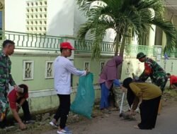 Babinsa Koramil 1409-06/Bajeng Gelar Karya Bakti Bersama Bhabinkamtibmas dan Warga Binaan di Tanabangka