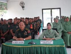 Kodim 1409/Gowa Ikuti Vicon Talkshow Cegah KDRT, Dari Bintal Ideologi Bahas Keharmonisan Prajurit
