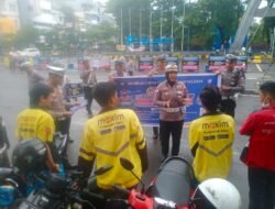 Polres Pelabuhan Makassar Gaungkan Ops Zebra Pallawa 2025: Spanduk Terpasang, Brosur Dibagikan!