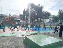 Tingkatkan Kemampuan Prajurit, Kodim 1409/Gowa Rutin Gelar Latihan Bela Diri Pencak Silat Militer