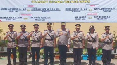 Rotasi Jabatan Polres Gowa,Kapolres Pimpin Sertijab Pejabat Utama dan Kapolsek Jajaran