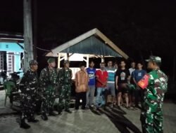 Patroli Gabungan Koramil Bontomarannu dan Komduk Gowa Perkuat Keamanan Wilayah