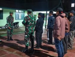 Sinergi TNI dan Komduk: Patroli Malam Demi Keamanan Kelurahan Bontolerung