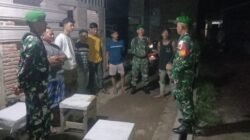 Cipta Kondisi Aman di Gowa: Koramil Pallangga dan Komponen Pendukung Bersatu Patroli