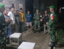 Cipta Kondisi Aman di Gowa: Koramil Pallangga dan Komponen Pendukung Bersatu Patroli