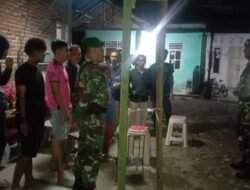 Jamin Kamtibmas Tetap Kondusif, Koramil Pallangga Pimpin Patroli Gabungan di Kecamatan Barombong