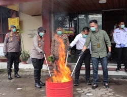 Polres Pelabuhan Makassar Blender 200 Ribu Butir Obat Terlarang, Sabu & Sintetis Dimusnahkan!