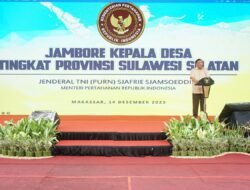 Menhan RI Beri Pengarahan Jambore Kades Tanamkan Semangat Patriotisme: Ingatkan Kepala Desa Harus Adil, Produktif, dan Tidak Korupsi