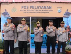 Pastikan Aman dan Nyaman, Kapolres Pelabuhan Makassar Turun Lapangan Pantau Pos Nataru 2025/2026