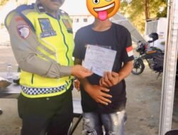 Sat Lantas Polres Takalar Amankan Sopir Pick Up Berknalpot Brong, Tindak Lanjut Keluhan Warga