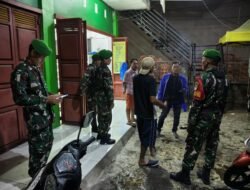 Jamin Keamanan Malam Natal, Personel Kodim 1409/Gowa Gelar Patroli Humanis di Wilayah Gowa