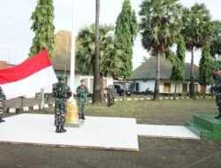 Kobarkan Semangat Juang, Kodim 1409/Gowa Laksanakan Upacara Bendera Mingguan