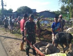 Wujud Nyata Kepedulian, Babinsa Kodim 1409/Gowa Pimpin Karya Bakti Pembangunan Fasilitas Umum di Pekanglabbu