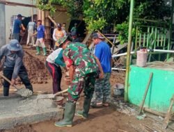 Sinergi Tiga Pilar Bonto Ramba: Babinsa Koramil Somba Opu Pimpin Pengecoran 6 Tiang Masjid Al Mujahidin