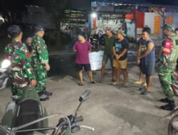Cipta Kondisi Sitkamtibmas: TNI dan Komduk Patroli Malam di Rest Area Parangloe